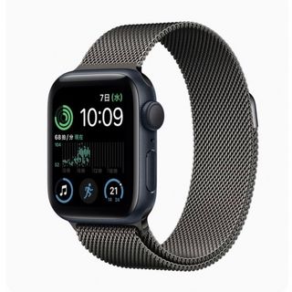 アップルウォッチ(Apple Watch)のApple Watch SE 40mm 本体&純正ミラネーゼループバンド(腕時計(デジタル))