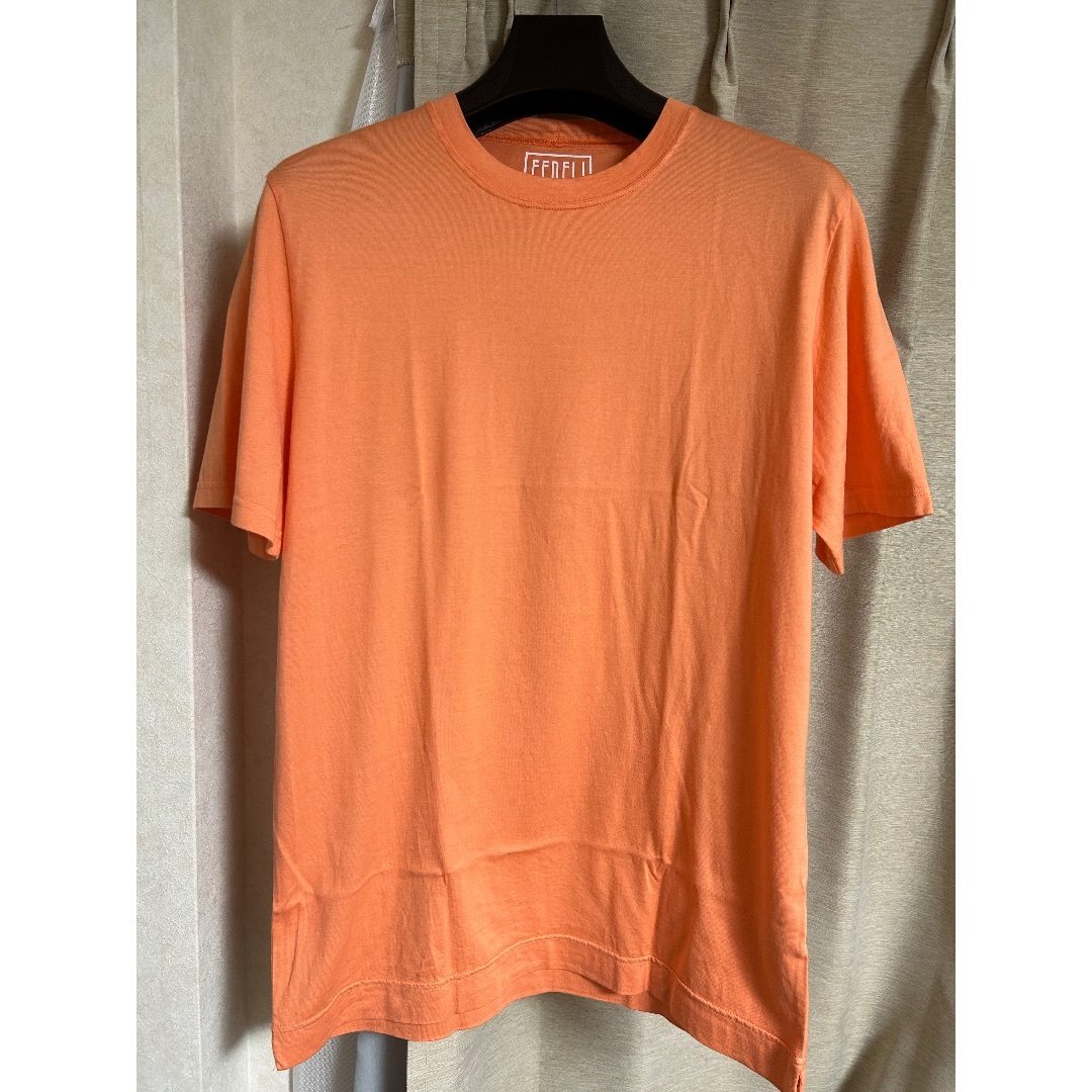 FEDELI フェデリギザコットンクルーネック Tシャツ オレンジ 52 - T