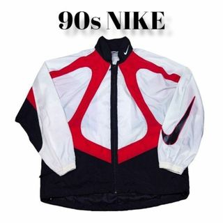 ナイキ(NIKE)の90s NIKE ビッグプリント ナイロンジャケット 古着 NIKE(ナイロンジャケット)