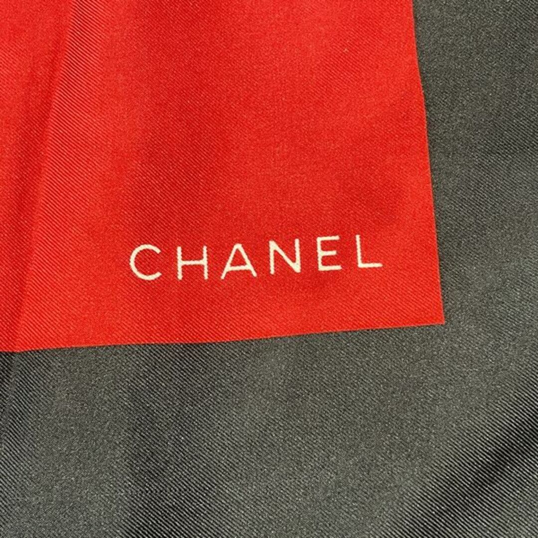 CHANEL(シャネル)のCHANEL スカーフ レア 希少 ココマーク カンボン ラウンド バイカラー タグ付 レディースのファッション小物(バンダナ/スカーフ)の商品写真