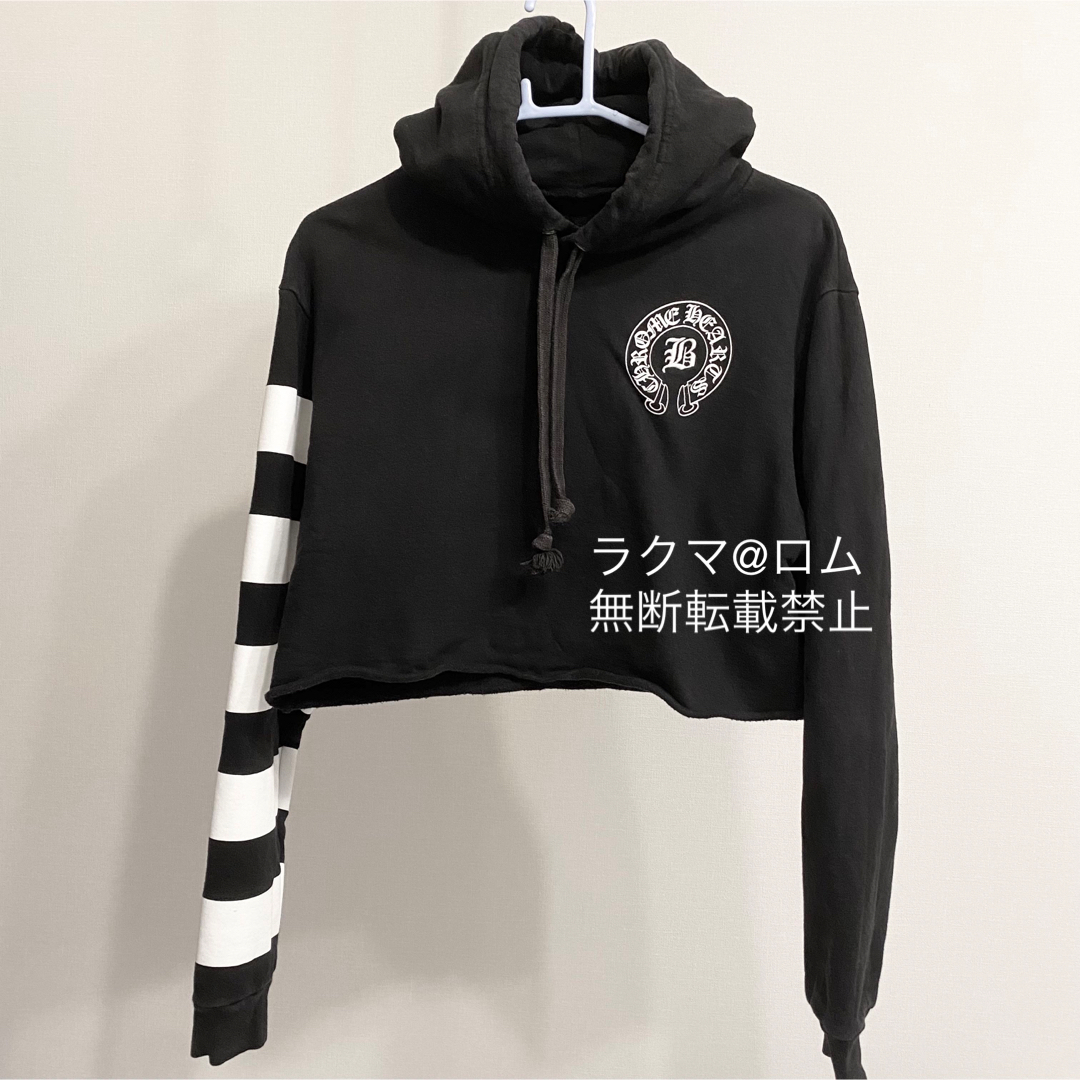 Chrome Hearts(クロムハーツ)のクロムハーツ ベラハディット クロップ丈 パーカー Ｍ レディースのトップス(パーカー)の商品写真