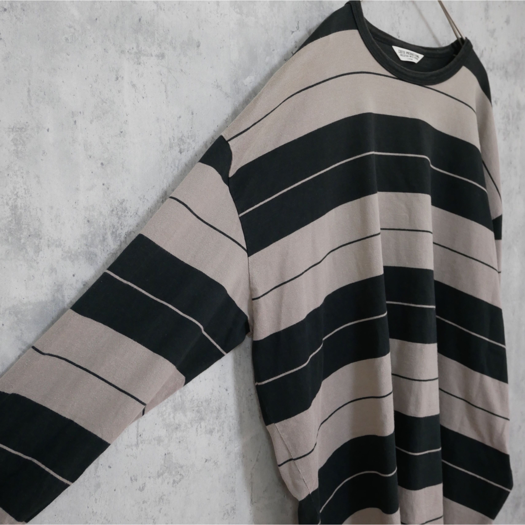 COOTIE - COOTIE Supima Border Oversized L/S Teeの通販 by TELA