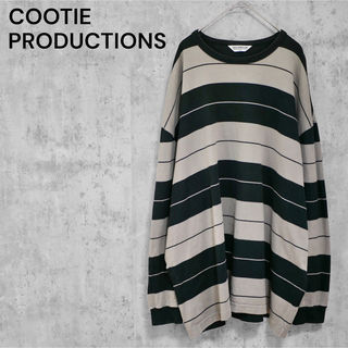 COOTIE - COOTIE Supima Border Oversized L/S Teeの通販 by TELA