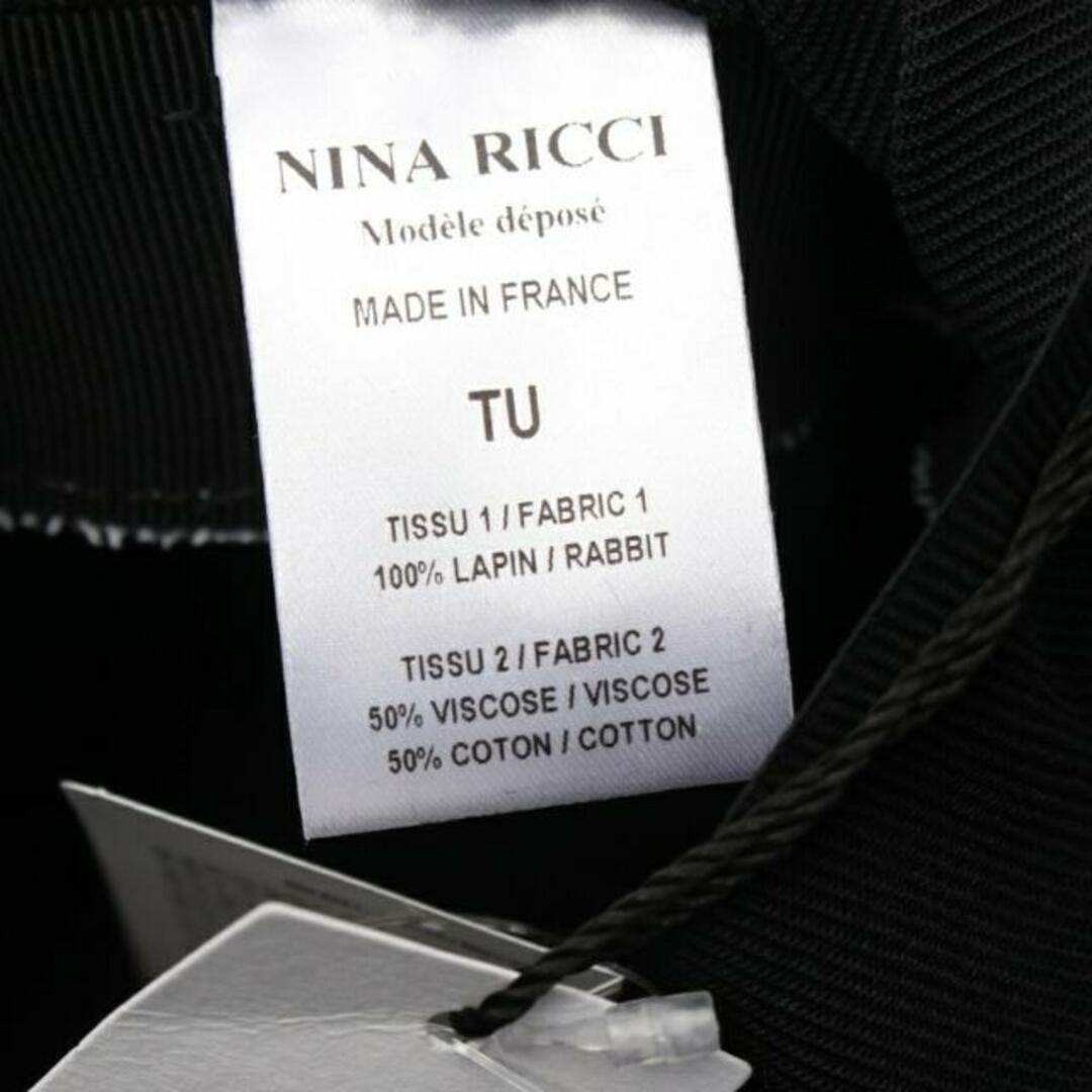 NINA RICCI(ニナリッチ)の ハット ウール ブラック レディースの帽子(ハット)の商品写真