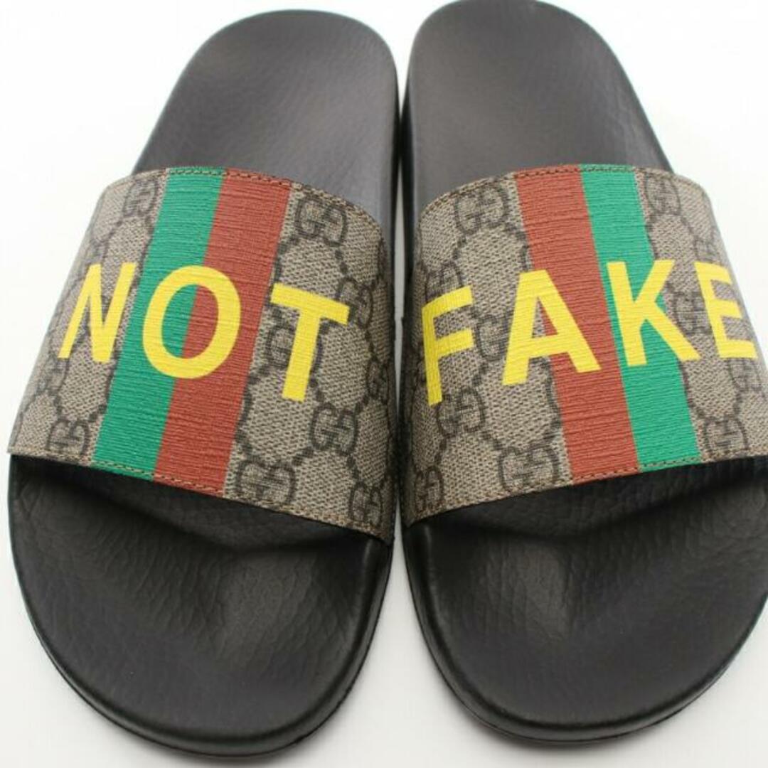 Gucci(グッチ)のFAKE サンダル PVC レザー グレー マルチカラー メンズの靴/シューズ(サンダル)の商品写真