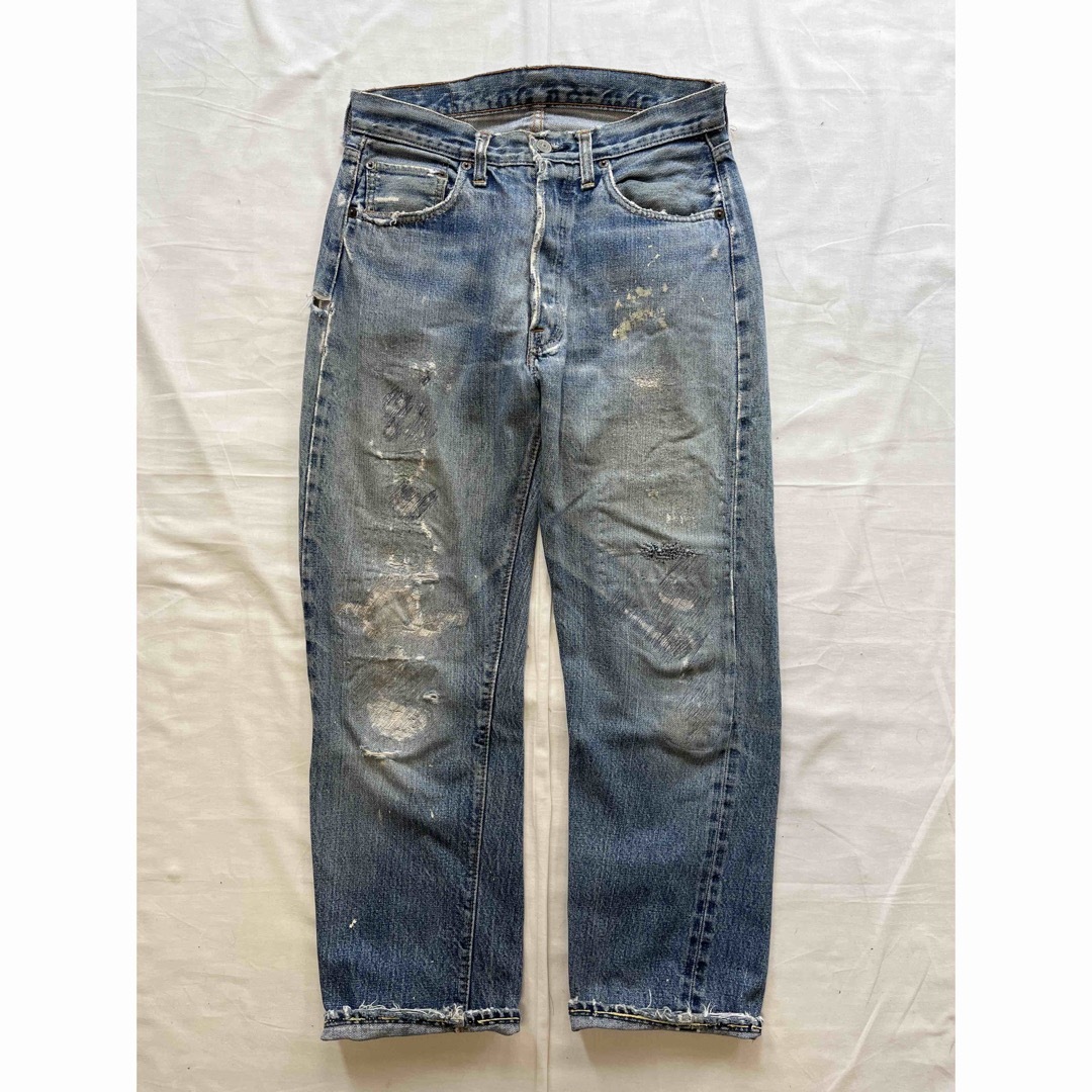 ビンテージ levis 501 ボロデニム 66 シングル 前期 リーバイス