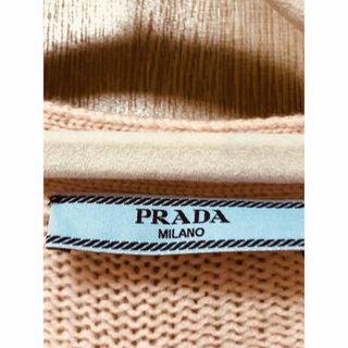 PRADA プラダ カシミヤ100% ニットカーディガン エルボーパッチ