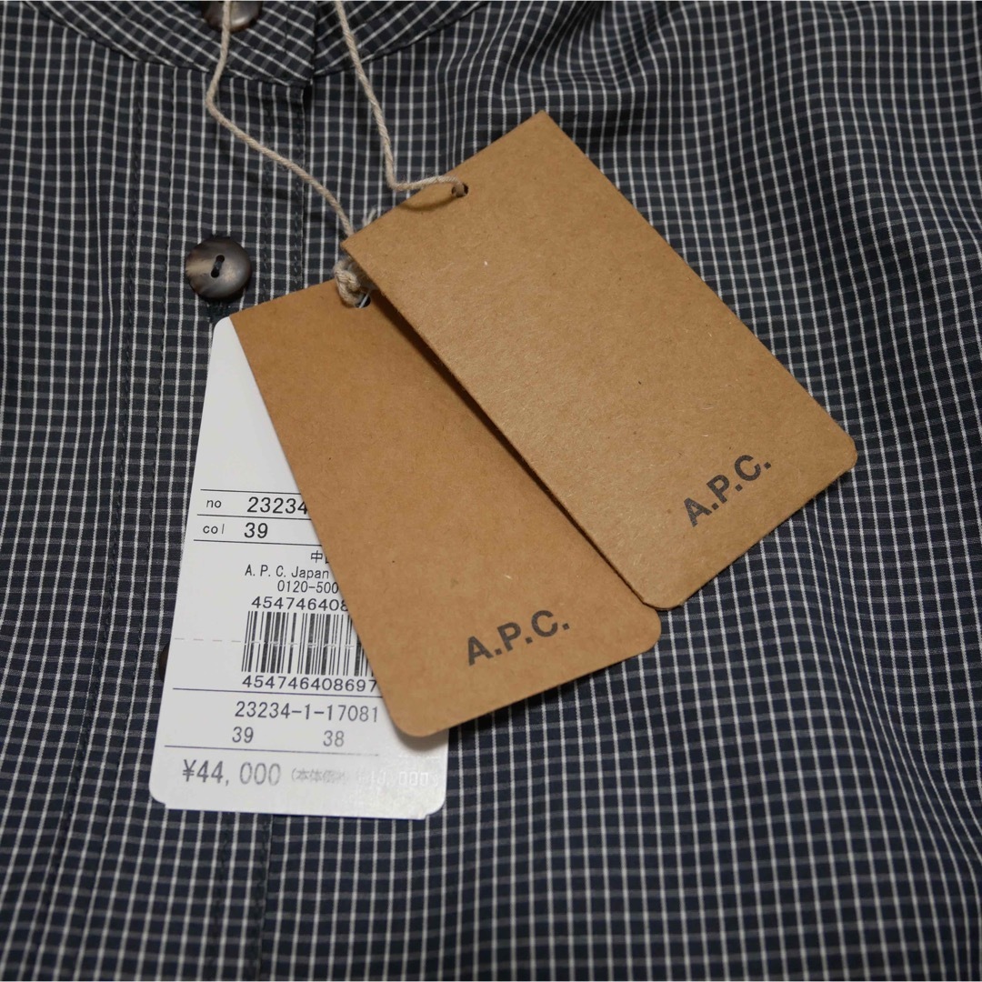 A.P.C コットン スタンドカラー ワンピースロングワンピース/マキシワンピース