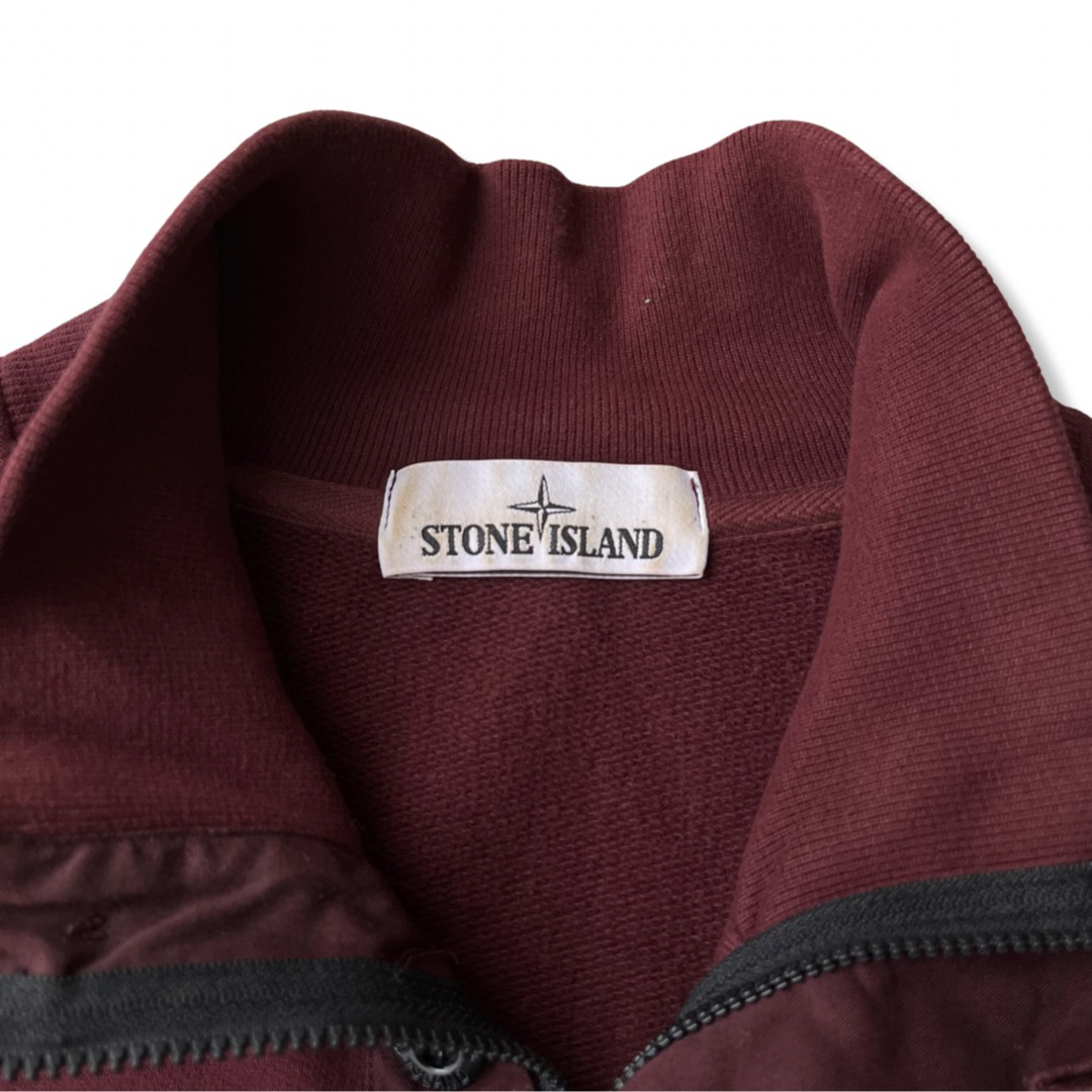 STONE ISLAND ハイネック ハーフジップスウェット XL コンパスロゴ