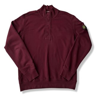 STONE ISLAND ハイネック ハーフジップスウェット XL コンパスロゴ