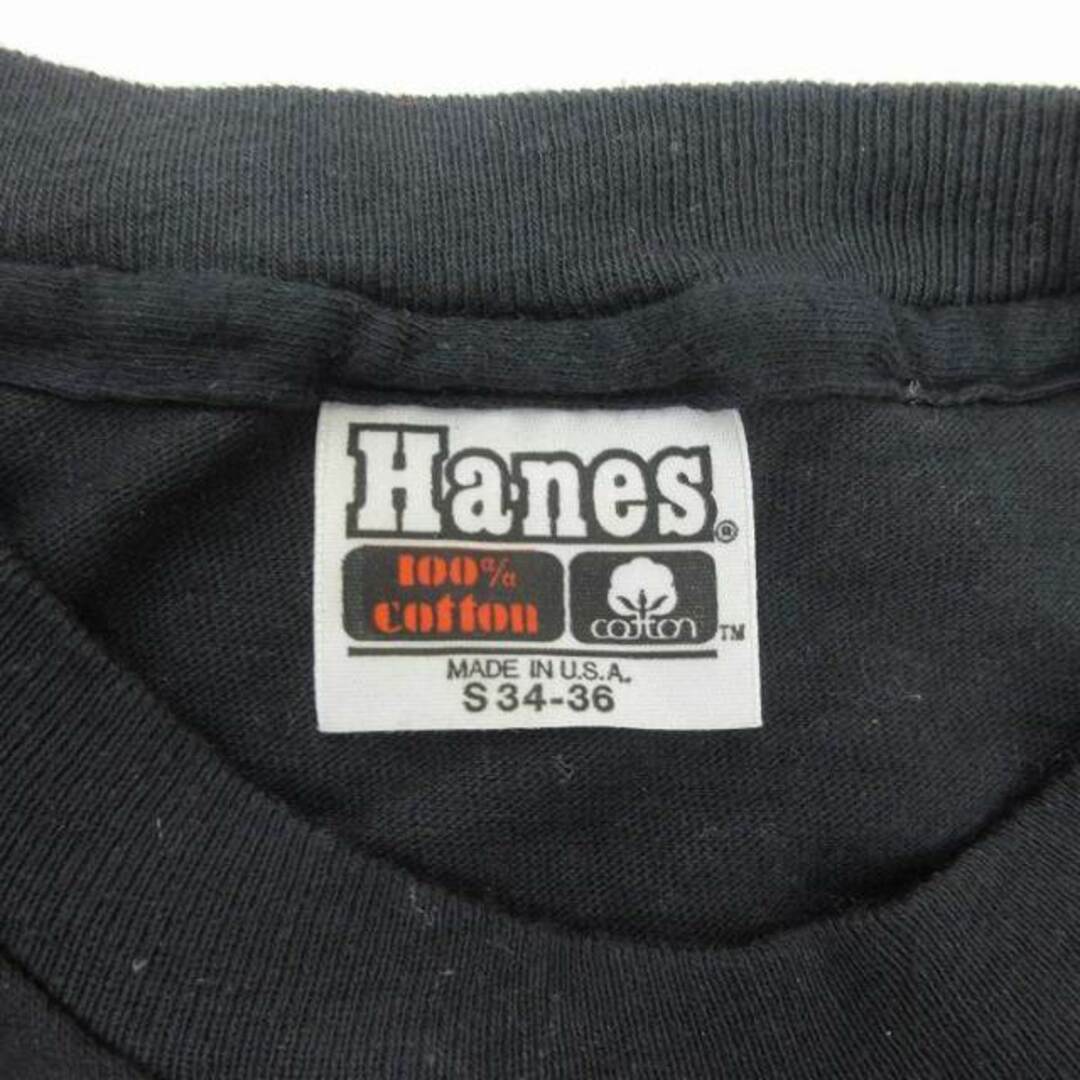 Hanes ヴィンテージ HEART プリント Tシャツ USA製 半袖 黒 2