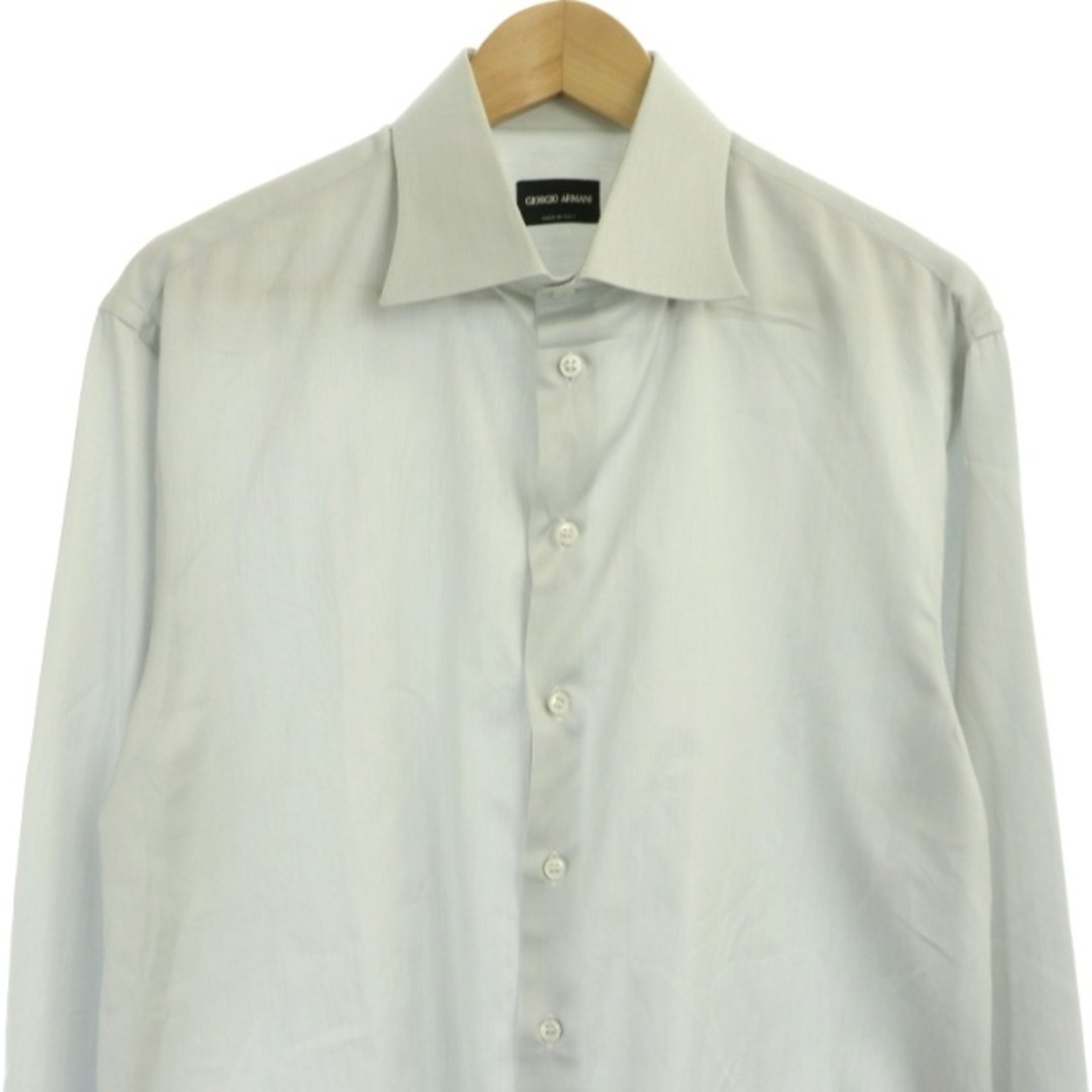 ジョルジオ ARMANI ドレスシャツ  ワイシャツ ホワイト Ｌ