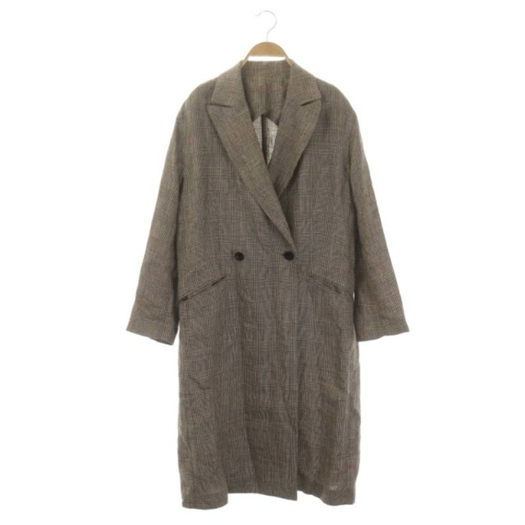 ドゥーズィエムクラス Glen Check Coat グレンチェックリネンコート