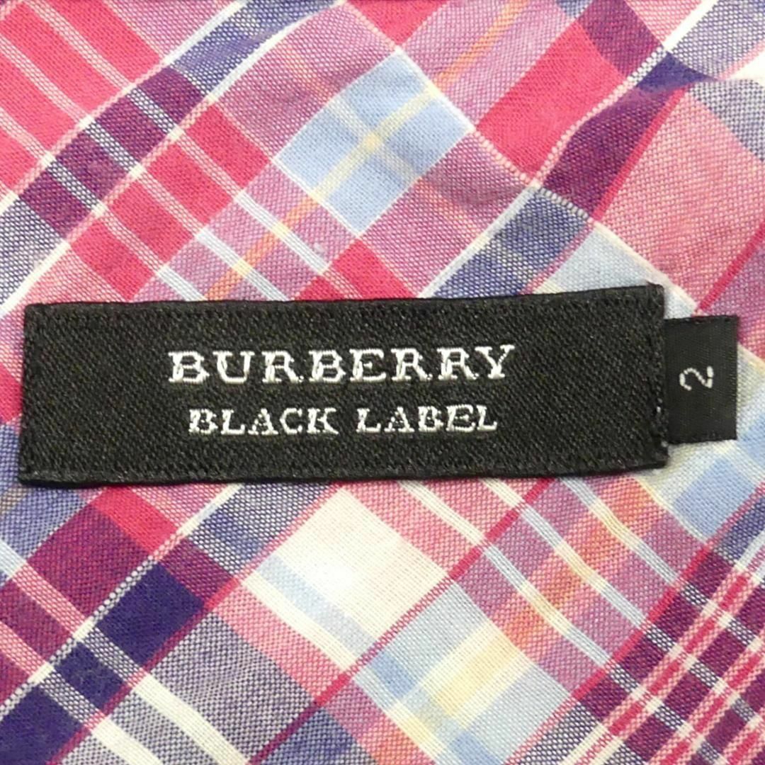 BURBERRY BLACK LABEL(バーバリーブラックレーベル)の廃盤 バーバリーブラックレーベル シャツ M メンズ 長袖 刺繍 TY2547 メンズのトップス(シャツ)の商品写真