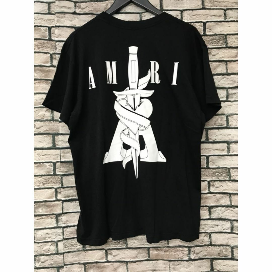 AMIRI アミリ☆フロントバックハートソードロゴプリントTシャツ