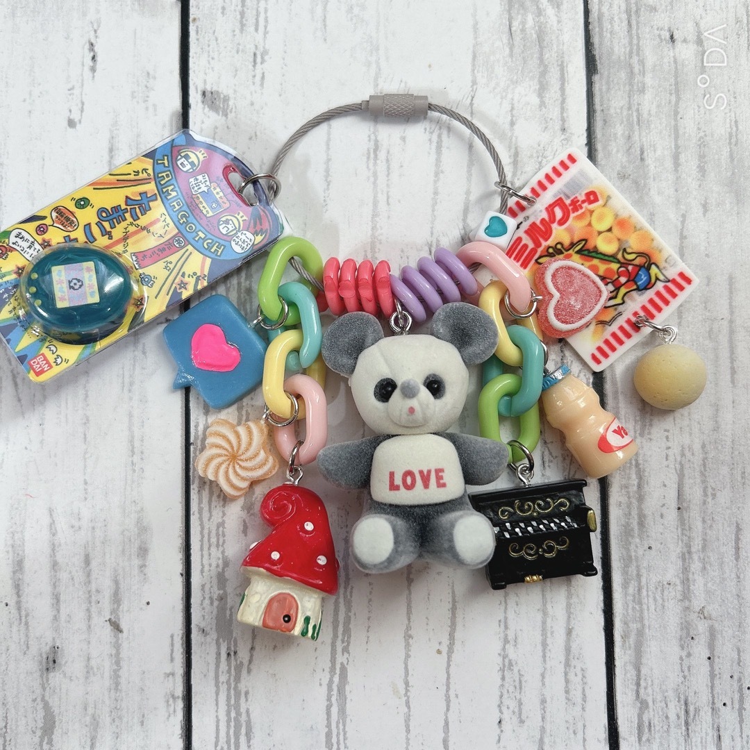 パンダ🐼🐾じゃらじゃらキーホルダー ジャラジャラキーホルダーの通販 ...