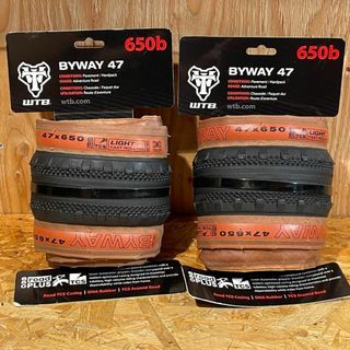 【新品】WTB ByWay 650b×47 2本セットサイドタン グラベルに是非