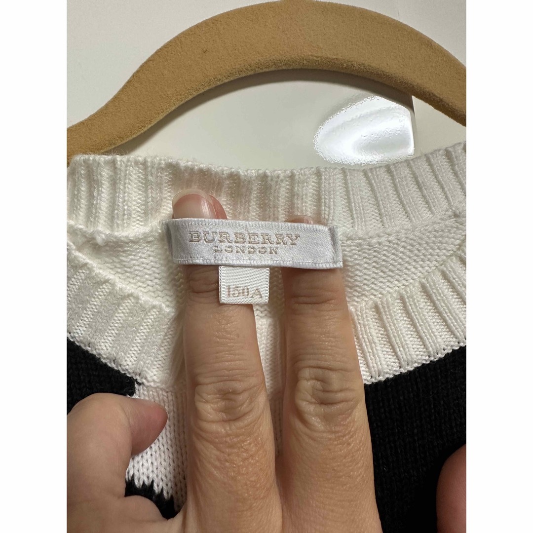 BURBERRY(バーバリー)のバーバリーロンドン コットンニット ベスト 150cm 中古品 キッズ/ベビー/マタニティのキッズ服男の子用(90cm~)(ニット)の商品写真