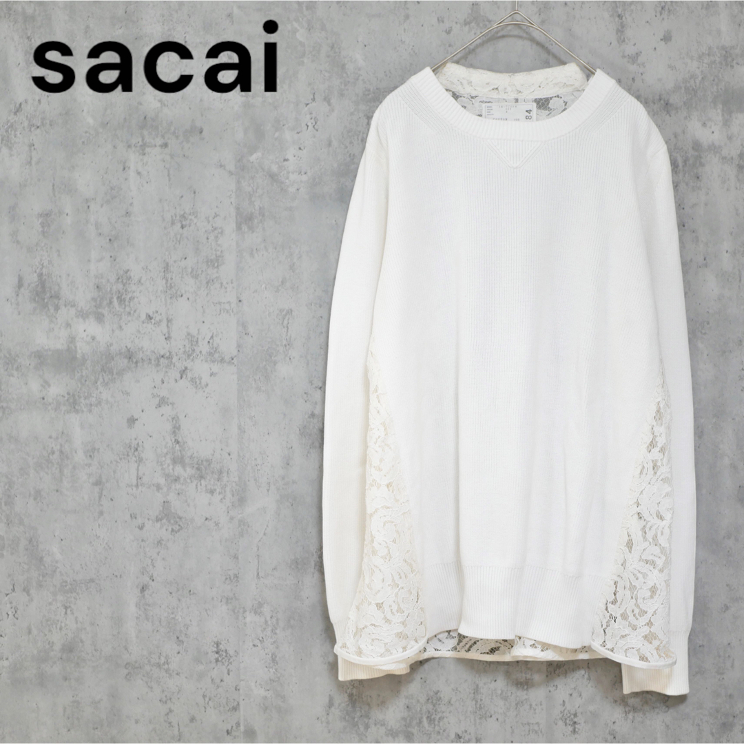 sacai レース切り替え コットンニット | www.viniecantinedisardegna.it