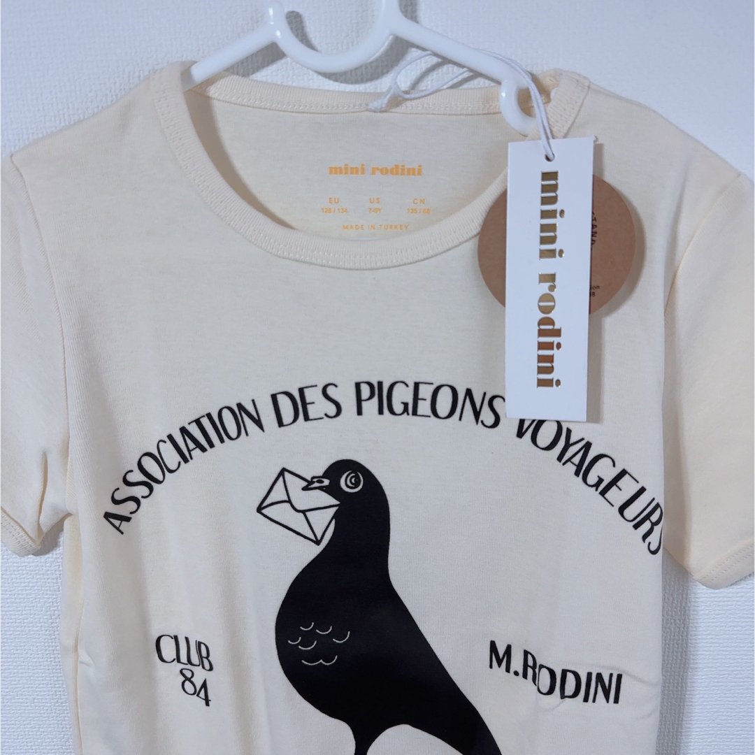 【新品未使用】Mini rodini Tシャツ かも 128/134