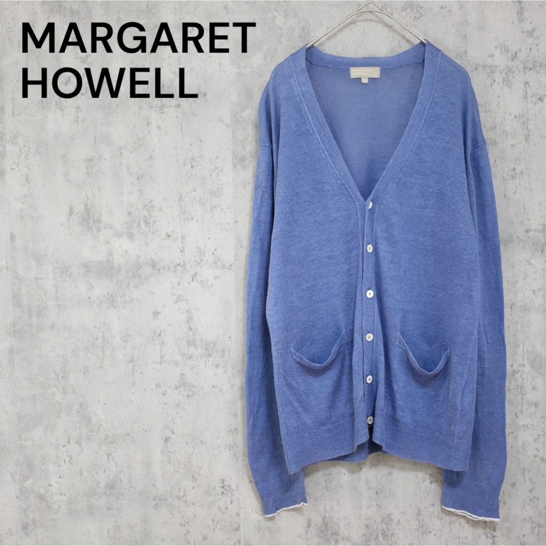 MARGARET HOWELL ガーゼリネン カーディガン