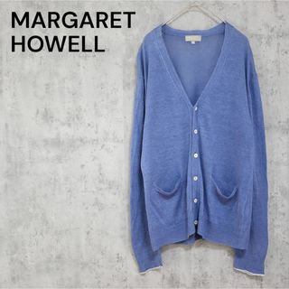 マーガレットハウエル(MARGARET HOWELL)のMARGARET HOWELL ガーゼリネン カーディガン(カーディガン)