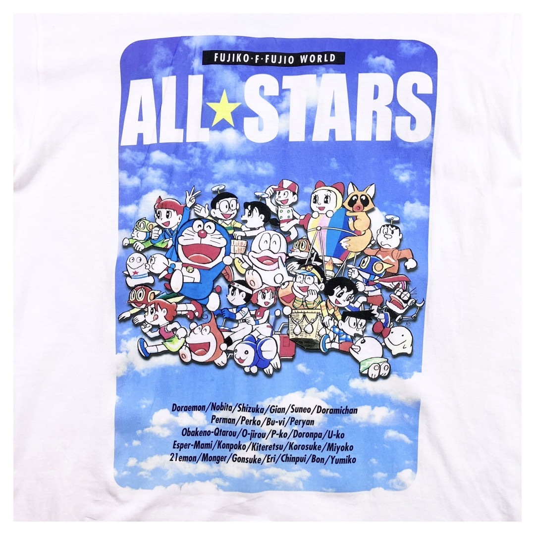 ドラえもん(ドラエモン)の90s 藤子F不二雄の世界展 ドラえもん ヴィンテージTシャツ シングルステッチ メンズのトップス(Tシャツ/カットソー(半袖/袖なし))の商品写真