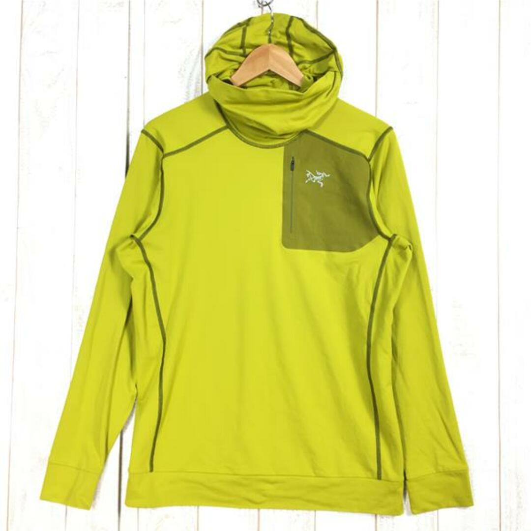 MENs S アークテリクス ストライカ フーディ Stryka Hoody ベースレイヤー ロングスリーブ フーデッド シャツ ARCTERYX  21573 Everglade イエロー系 | フリマアプリ ラクマ