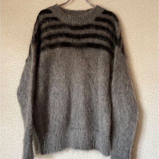 ソフ(SOPH)のSOPH. モヘアPANELED BORDER CREWNECK KNIT(ニット/セーター)