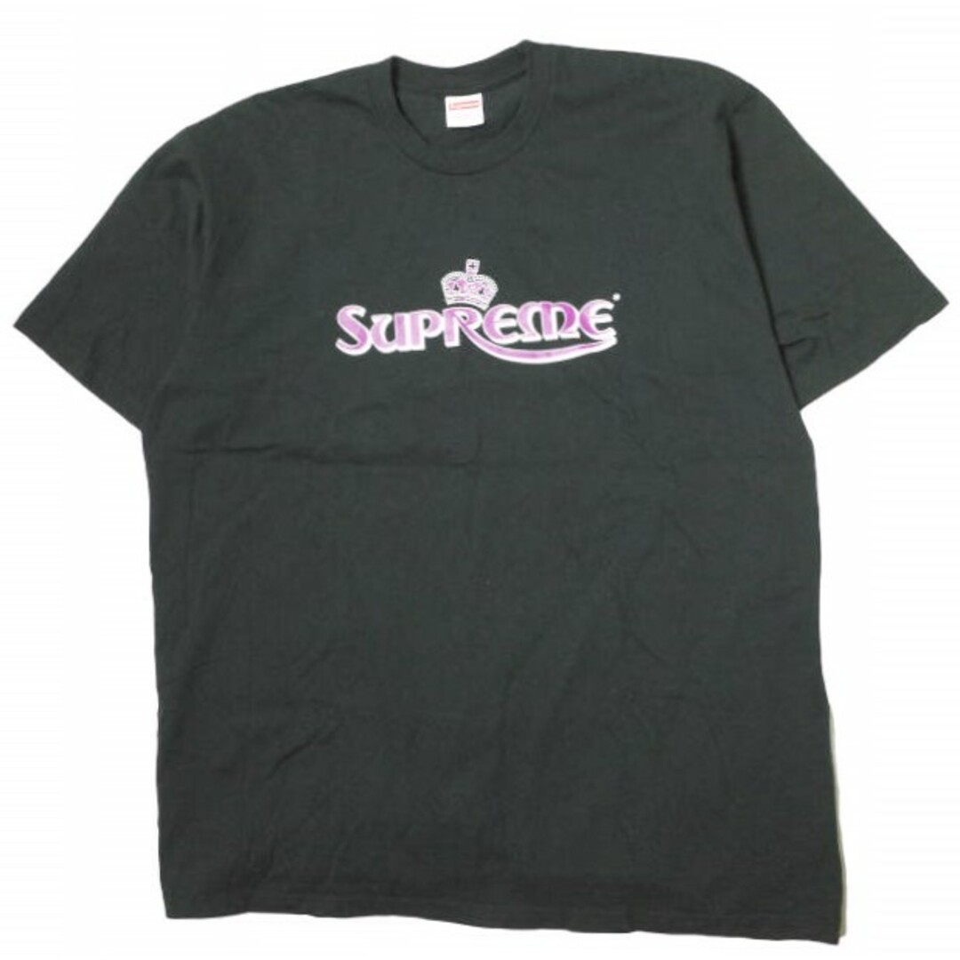 約625cm袖丈SUPREME シュプリーム 23SS アメリカ製 Crown Tee クラウンTシャツ XL BLACK 半袖 WEEK18 MADE IN USA トップス【SUPREME】