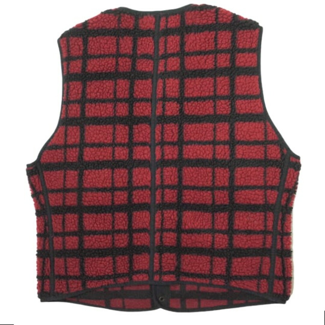 RRL - RRL ダブルアールエル WOOL BLEND FLEECE PLAID VEST シェルパ