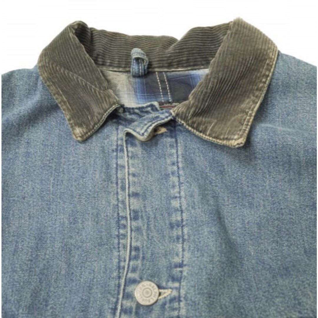 RRL ダブルアールエル アメリカ製 DENIM COVERALL JACKET デニムカバーオールジャケット S INDIGO Double RL ワーク エンジニア チョアジャケット MADE IN USA アウター【RRL】