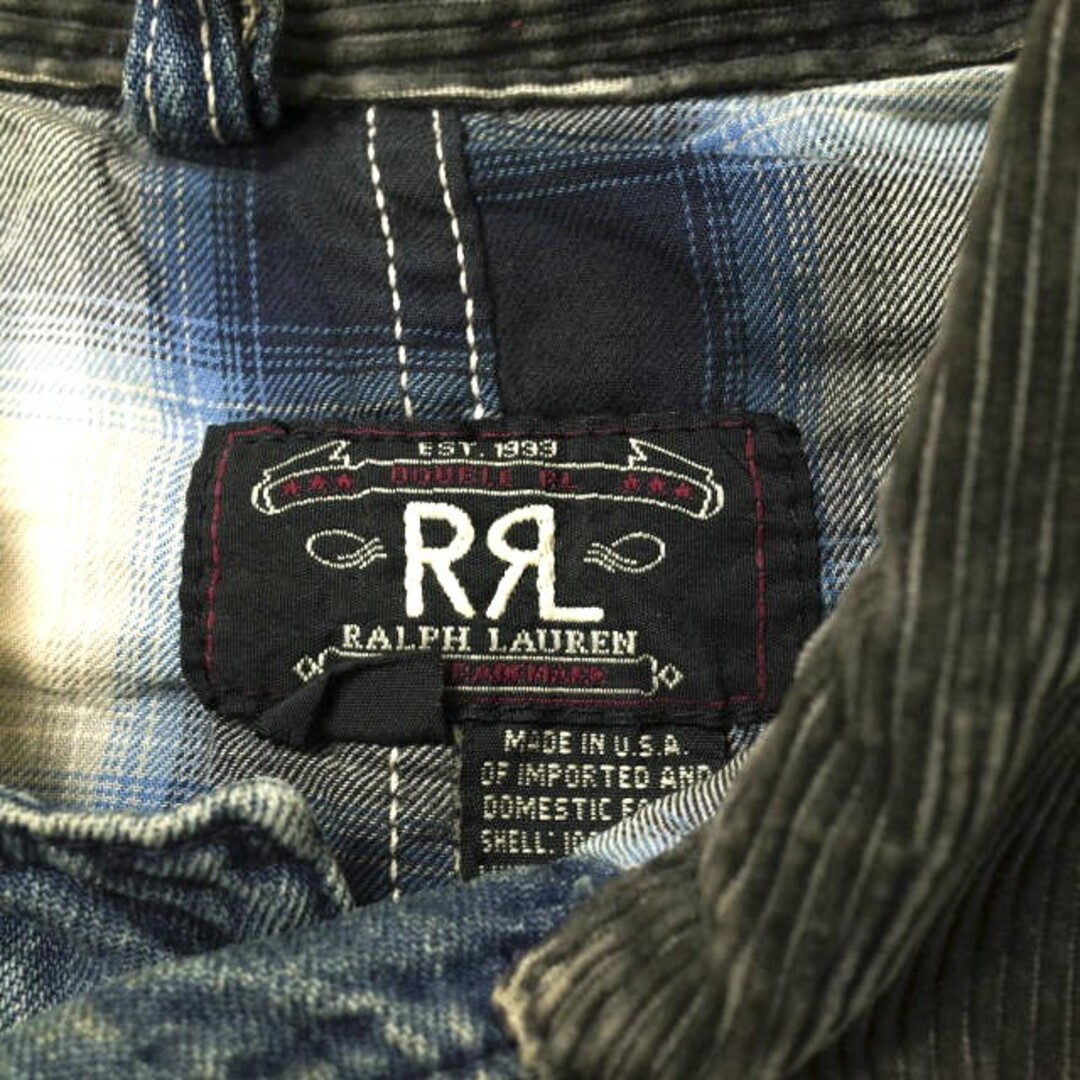 US 80s 90s ゴブランジャケット カバーオール RRL 型 黒 D18-