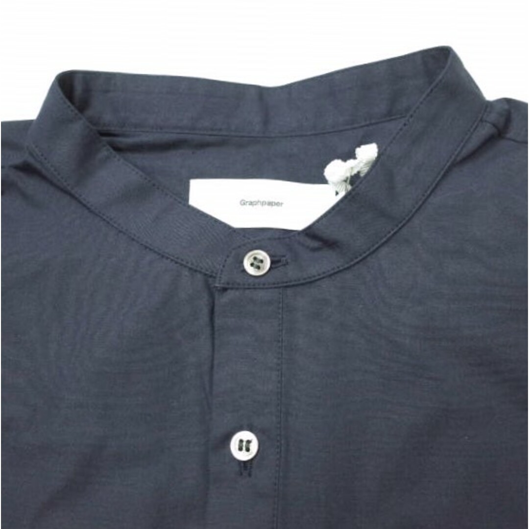 Graphpaper グラフペーパー 日本製 Stevensons S/S Band Collar Shirt