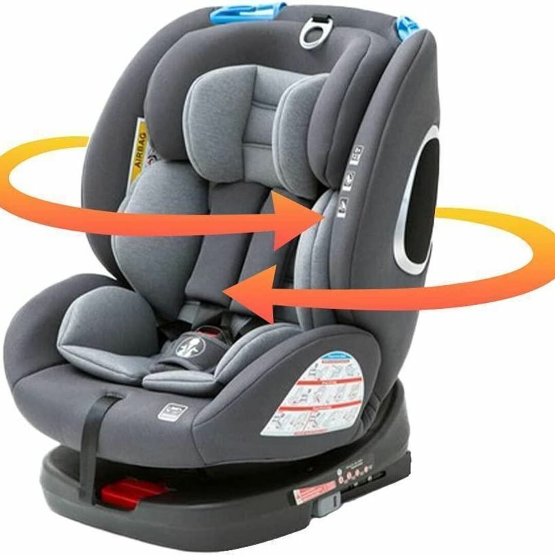 アイリスプラザ ISOFIX固定 チャイルドシート 回転式 ECE ブラックの通販 by 5r3|ラクマ