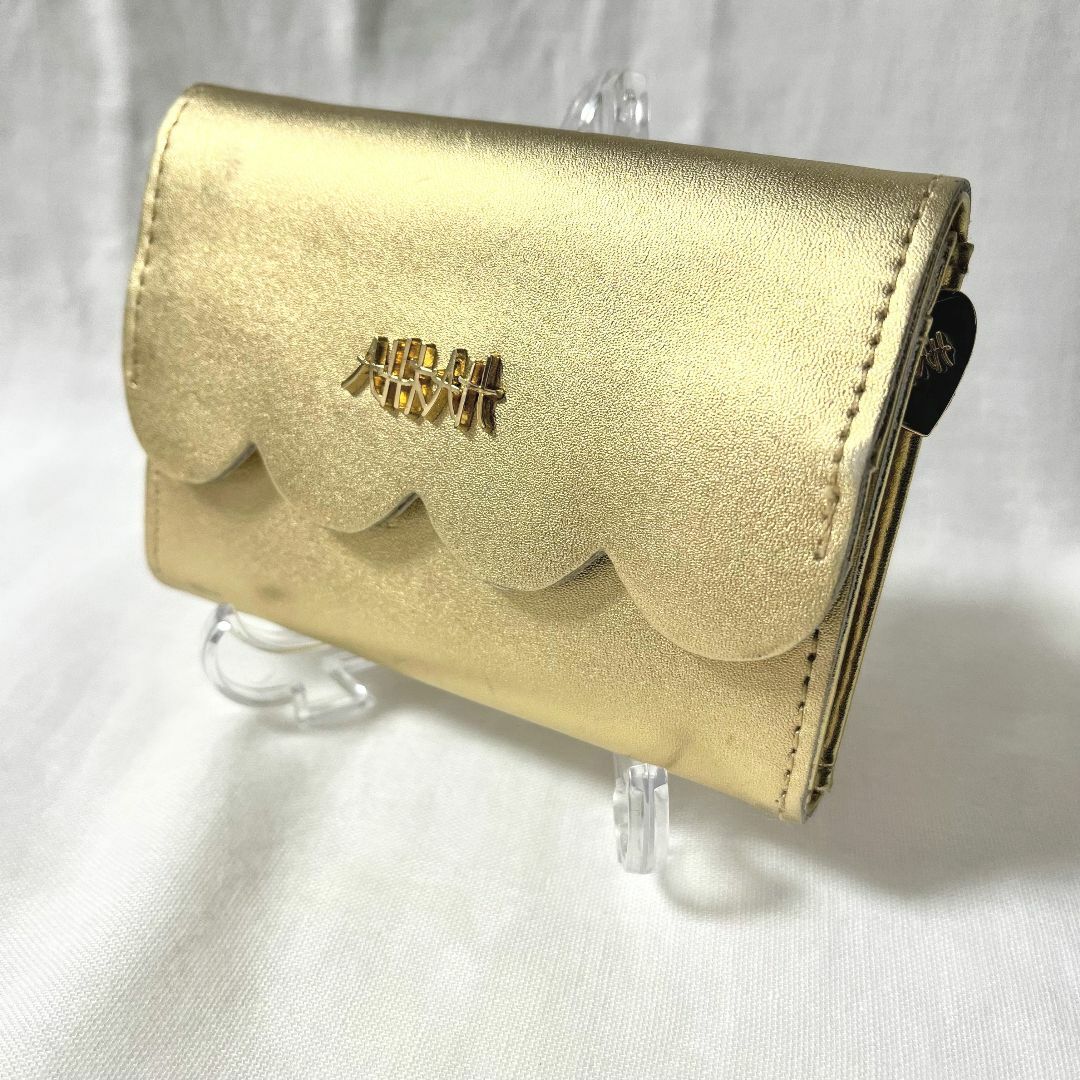 AHKAH AHKAH アーカー 折財布 ゴールド 風水 金運 レディース ウォレット 三折の通販 by kyotta|アーカーならラクマ AHKAH アーカー 折財布 ゴールド 風水 金運 レディース ウォレット 三折
