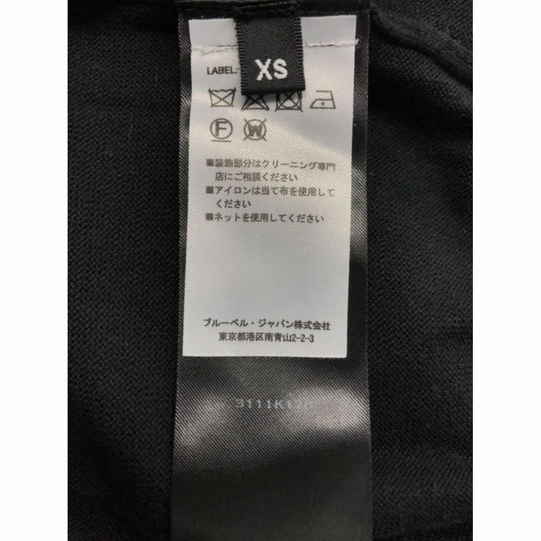 BALMAIN バルマン☆アームボーダーカラー切替ロゴコットンニット