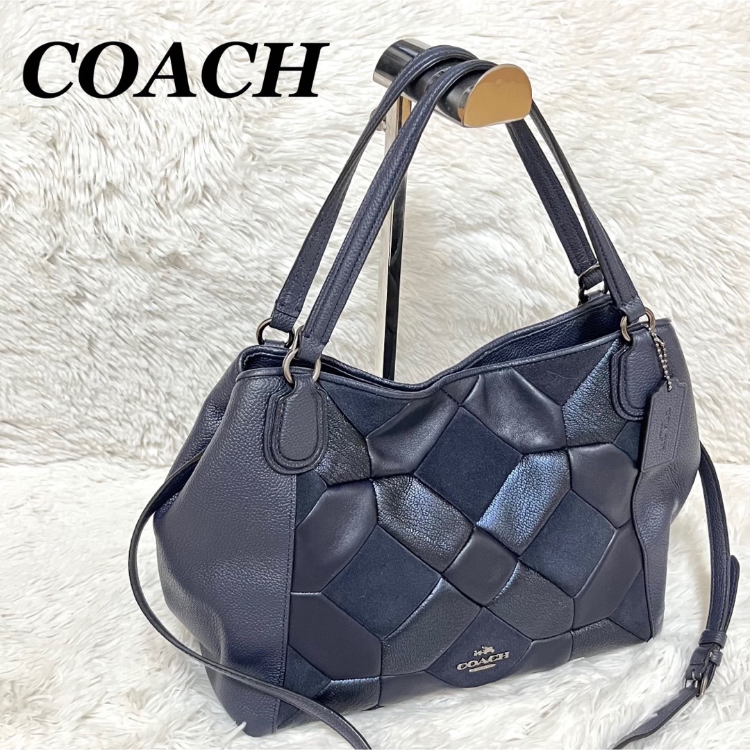 COACH - レア コーチ イーディ ハンドバッグ 2way レザー スウェード