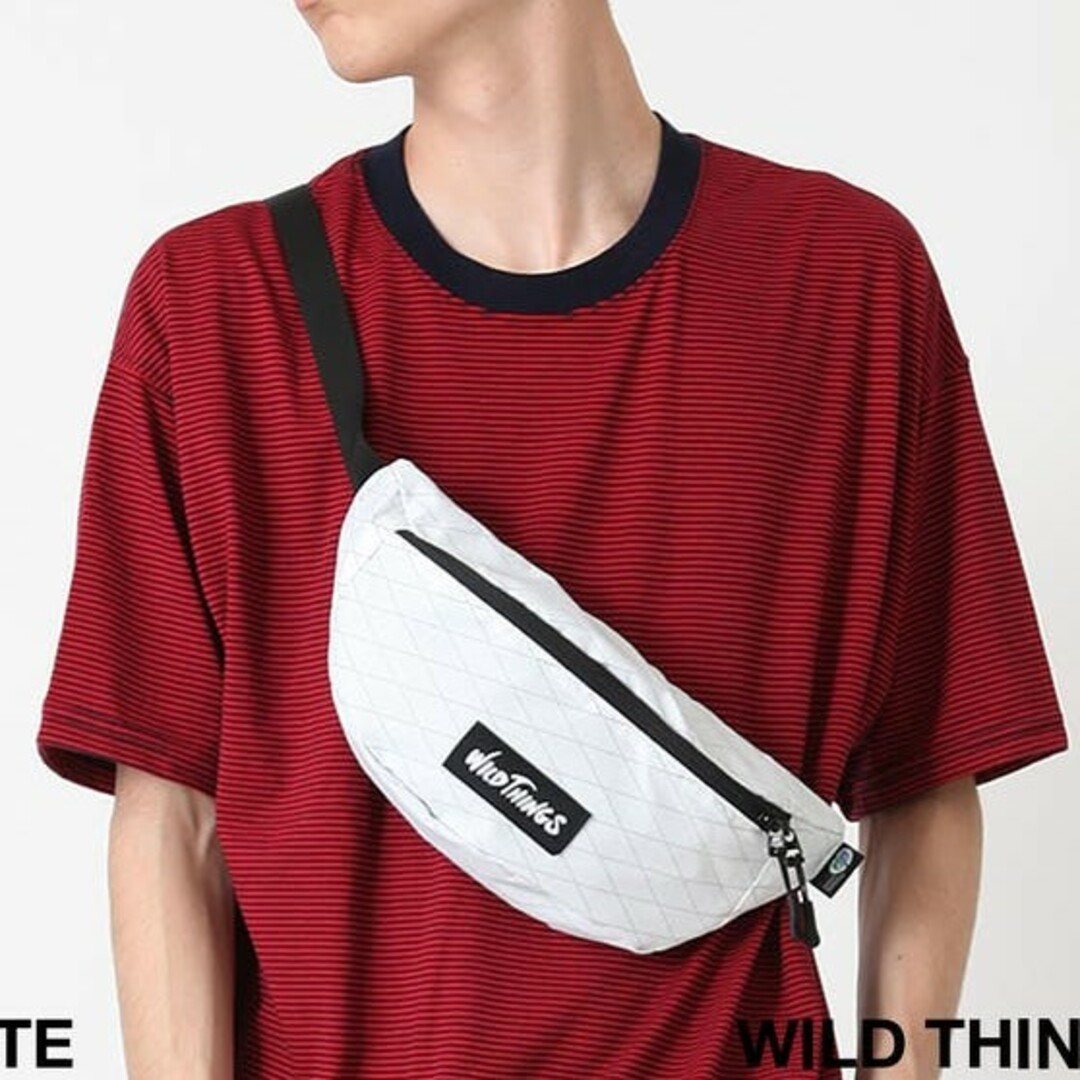 WILDTHINGS(ワイルドシングス)のWILDTHINGS ワイルドシングス X-PAC WAIST BAG ウエストバッグ WT-380-0075 WHITE ウエストポーチ ボディバッグ カバン【新古品】【中古】【WILDTHINGS】 メンズのバッグ(ウエストポーチ)の商品写真