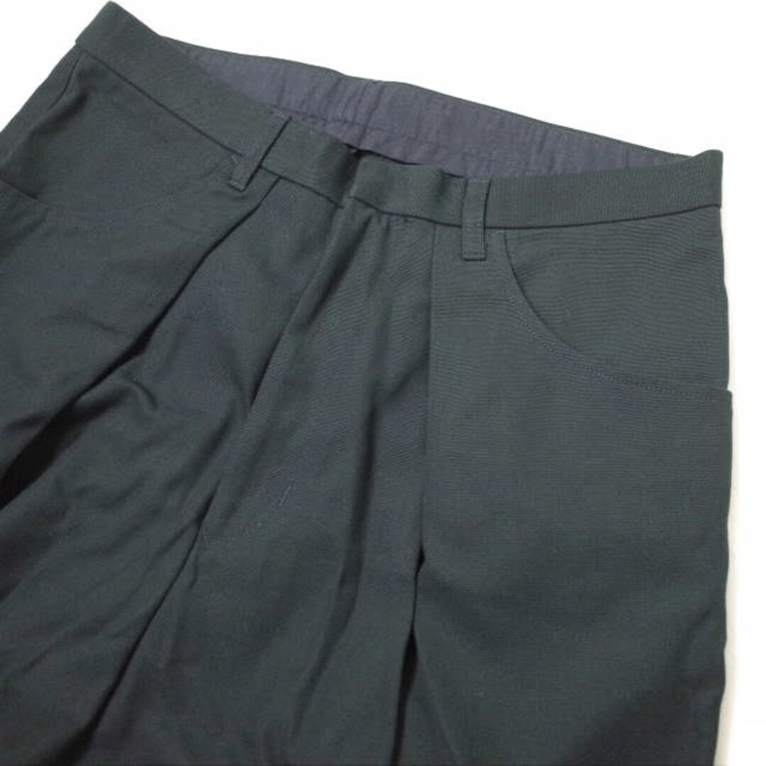 UNUSED(アンユーズド)のUNUSED アンユーズド 日本製 Duck Wide Pants ダックワイドパンツ UW0611 3 Dk.Navy 1タック カットオフ ボトムス【新古品】【中古】【UNUSED】 メンズのパンツ(その他)の商品写真