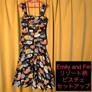 ローズバッドカップルズ(ROSE BUD)のROSE BUD／ Emily and Fin リゾート柄セットアップ(セット/コーデ)