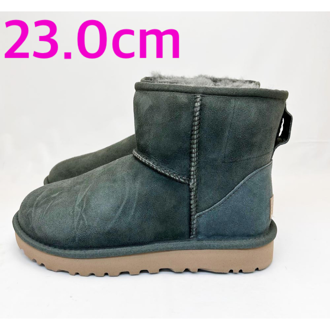 新品UGG レディースブーツ CLASSIC MINI Ⅱ カーキ 23.0cm