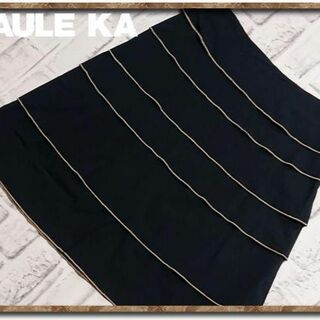 ポールカ(PAULE KA)のポールカ　ティアードスカート　黒(ミニスカート)