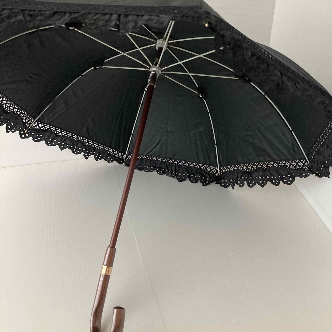 POLO RALPH LAUREN(ポロラルフローレン)の新品⭐️ポロ ラルフローレン 日傘 晴雨兼用パラソル エンブフリル レース 黒 レディースのファッション小物(傘)の商品写真