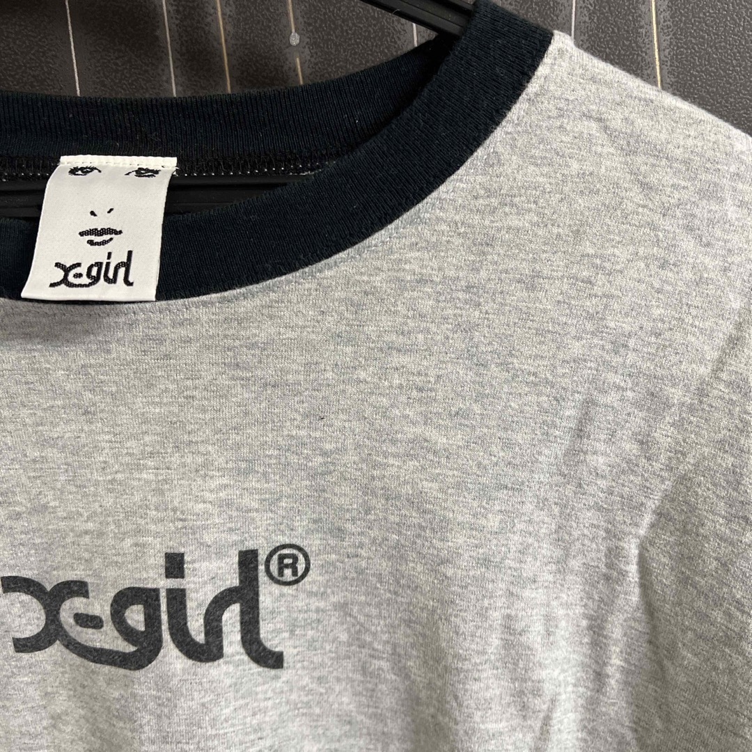 X-girl(エックスガール)のx-girl 七分丈　Tシャツ レディースのトップス(Tシャツ(長袖/七分))の商品写真