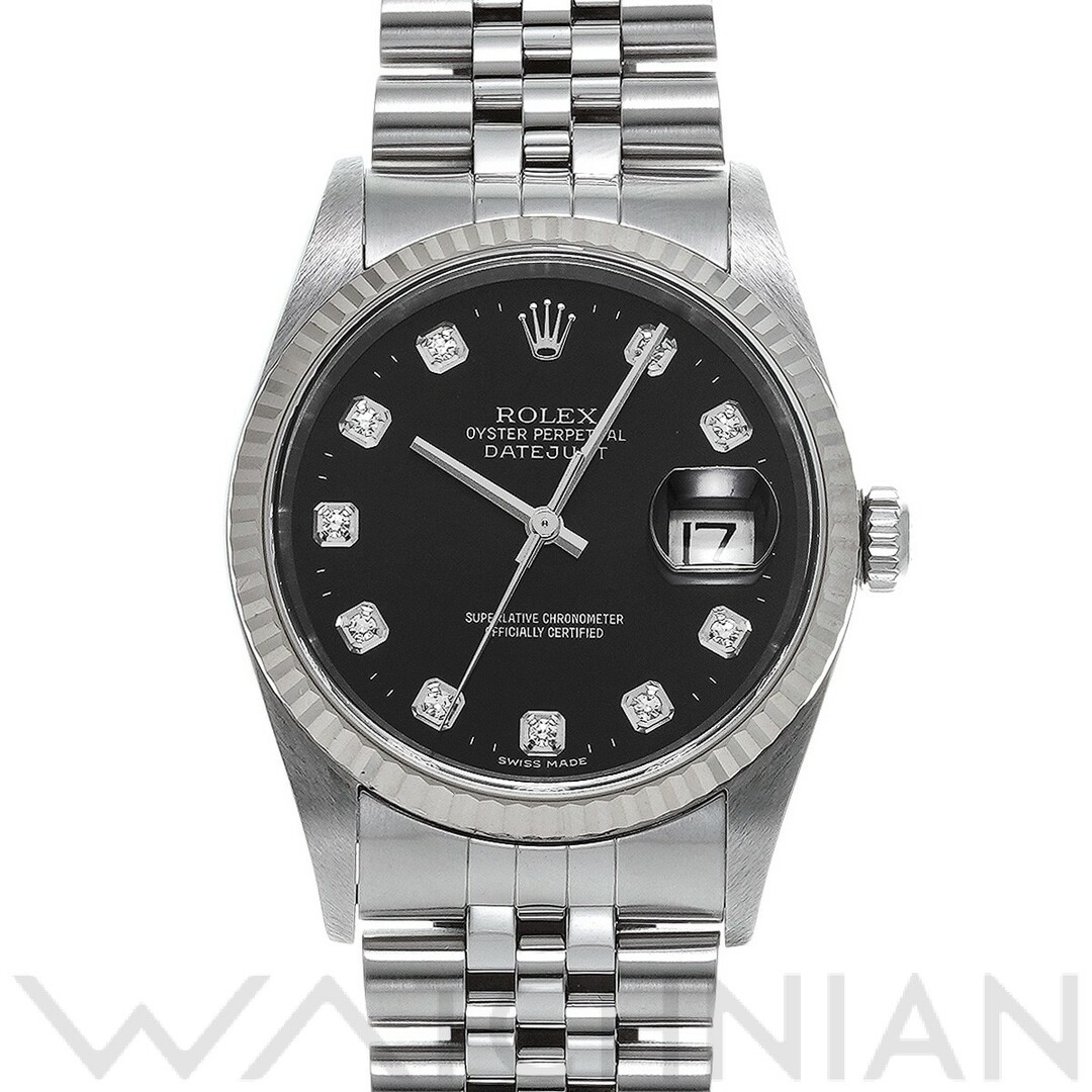 ロレックス ROLEX 16234G F番(2003年頃製造) ブラック /ダイヤモンド メンズ 腕時計