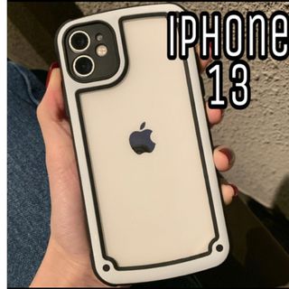 iPhoneケース iPhone13 シンプル フレーム モノトーン 大人気(iPhoneケース)