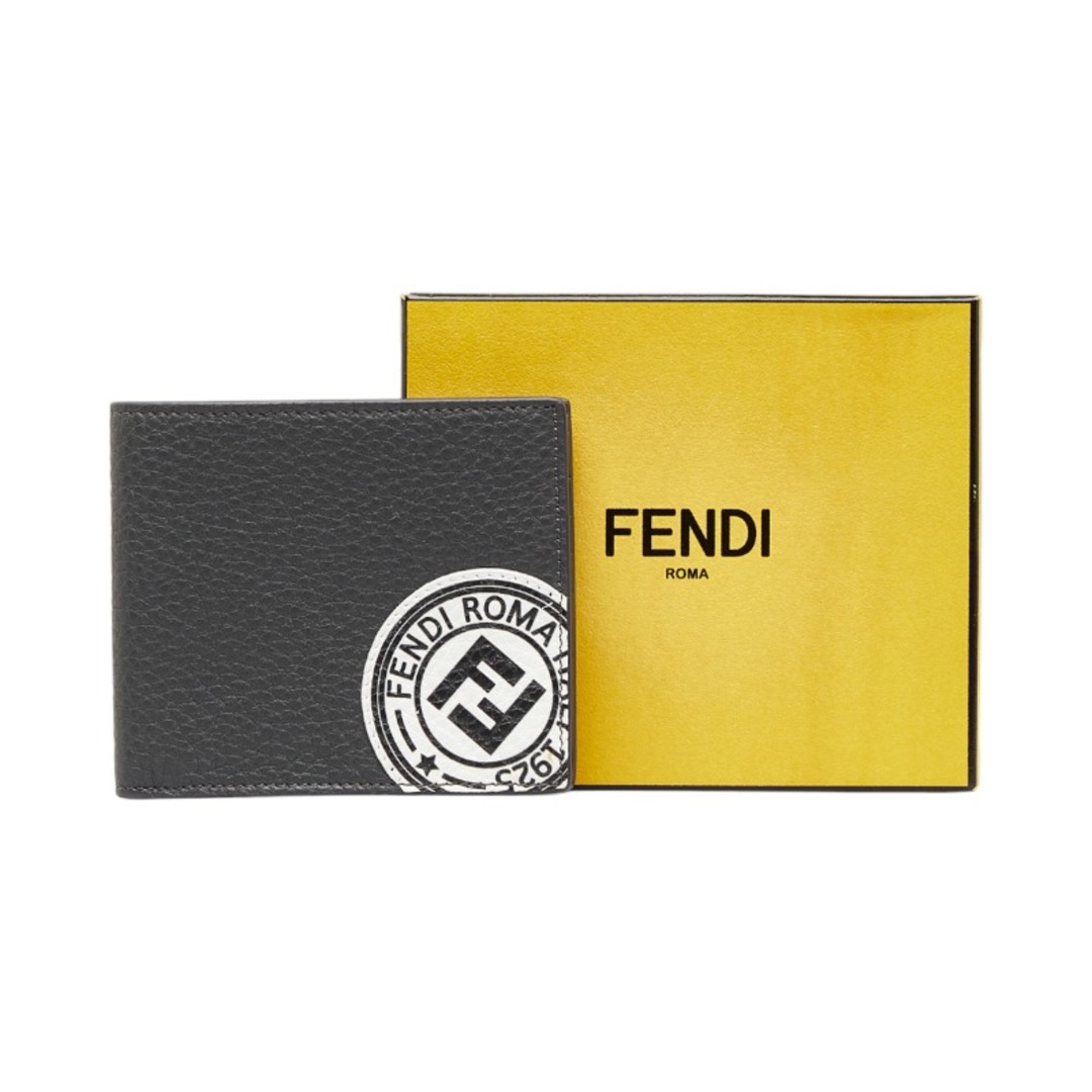 FENDI - 美品 フェンディ FFスタンプロゴ 二つ折り財布 コンパクト ...