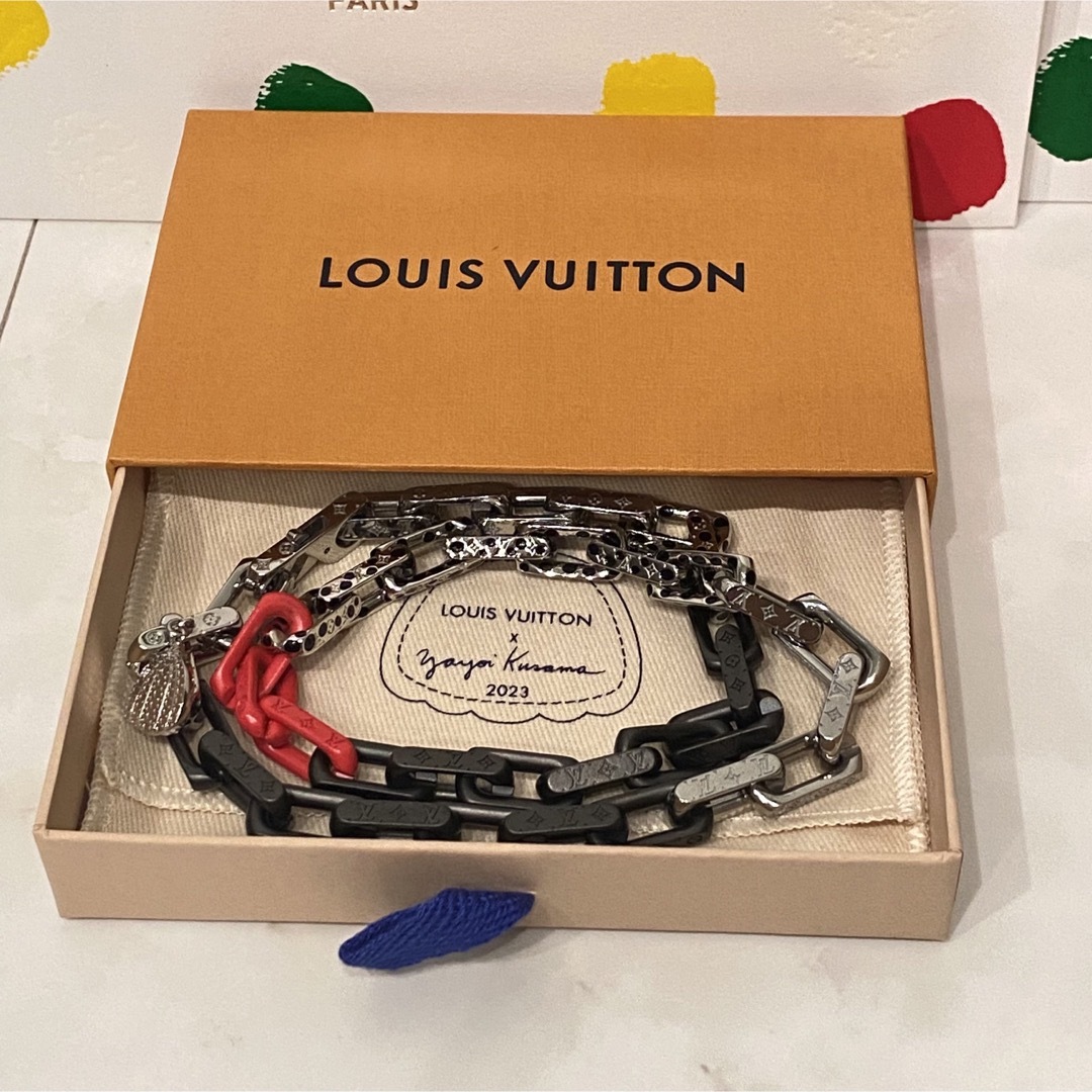 LOUIS VUITTON(ルイヴィトン)のルイヴィトン 草間彌生 LV × YK ネックレス ブレスレット 2点セット メンズのアクセサリー(ネックレス)の商品写真