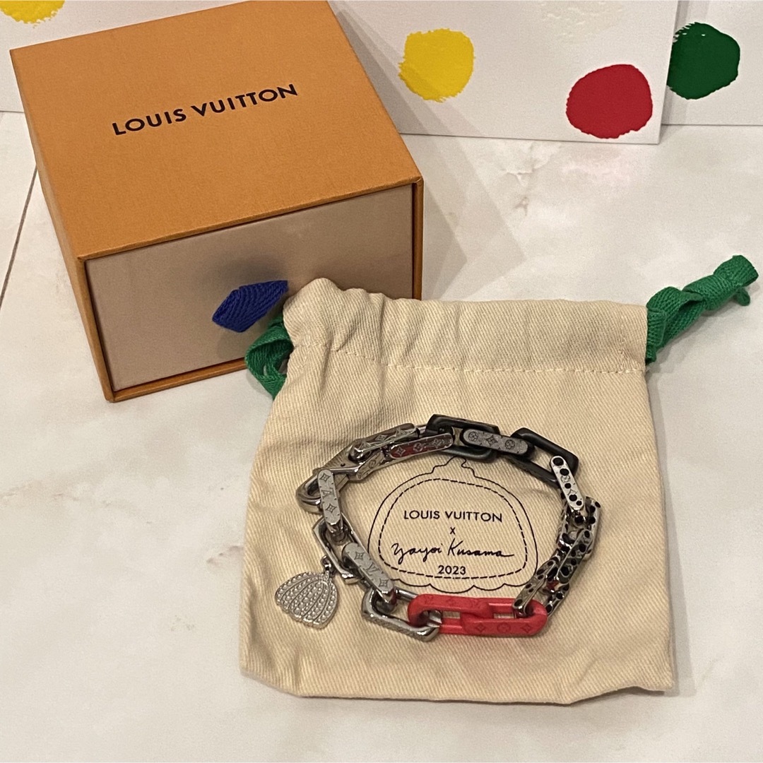 LOUIS VUITTON(ルイヴィトン)のルイヴィトン 草間彌生 LV × YK ネックレス ブレスレット 2点セット メンズのアクセサリー(ネックレス)の商品写真